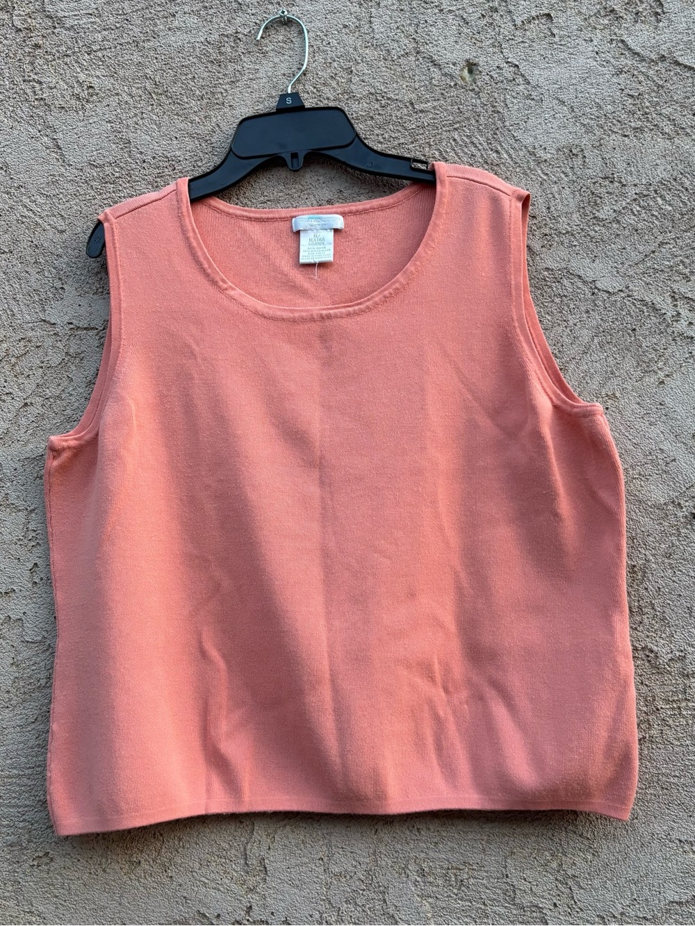 Worthington Pull On Women’s Peach Colored Blouse Size 1X round neck